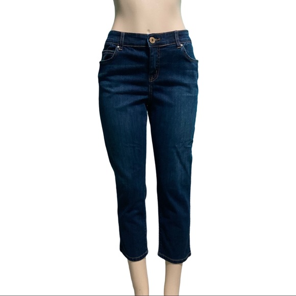 INC International Concepts Denim - INC Denim Women’s Skinny Leg Regular Fit Crop Denim Blue Jeans Size 10